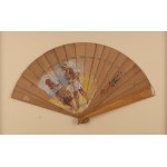 Jacek Malczewski (1854 Radom - 1929 Krakow), Fan with a pair of harvesters, 1900