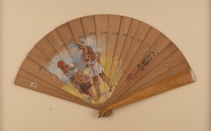 Jacek Malczewski (1854 Radom - 1929 Kraków), Wachlarz z parą żniwiarzy, 1900