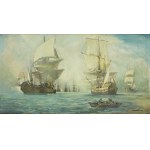 Marian Mokwa (1889 Malary - 1987 Sopot), "Battle of Oliwa," ca. 1970