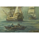 Marian Mokwa (1889 Malary - 1987 Sopot), "Battle of Oliwa," ca. 1970