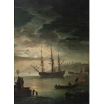 Claude Joseph Vernet, Circle (18th century), Port in Moonlight