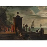 Claude Joseph Vernet, Circle (18th century), Port in Moonlight