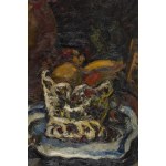 Emmanuel Katz (1894 Krzemieniec - 1962 Tel Aviv), Nature morte avec cruche et panier de fruits, 1928