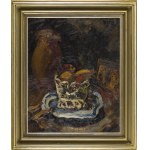Emmanuel Katz (1894 Krzemieniec - 1962 Tel Aviv), Nature morte avec cruche et panier de fruits, 1928