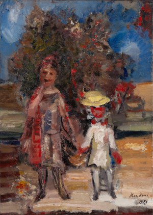 Alfred Aberdam (1894 Lwów - 1963 Paryż), Spacer, 1929