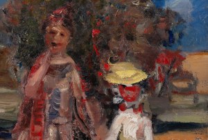 Alfred Aberdam (1894 Lwów - 1963 Paryż), Spacer, 1929