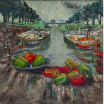 Aleksander Jędrzejewski (1903 Żytomierz - 1974 Wrocław), Widok na port, 1961