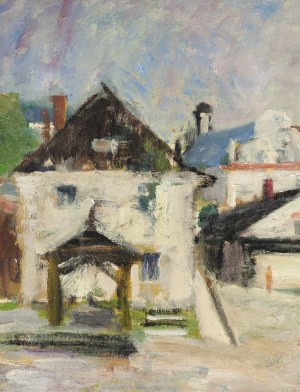 Jan Betley (1908 Płock - 1980 Warszawa), Rynek w Kazimierzu, 1974