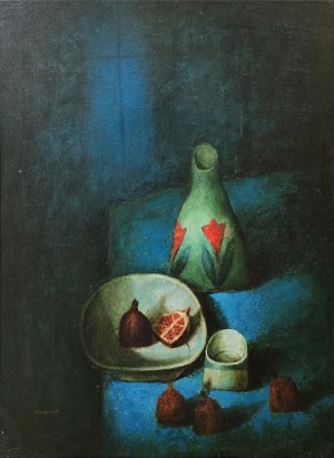 Gennadiy Tishchenko, Still life with pomegranates, 2008