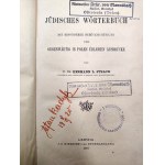 Hermann Starck - Jüdisches Wörterbuch - Jewish-Hebrew language dictionary, Leipzig 1916 [ Ekslibris Bronislaw Galczynski, Ostroleka].