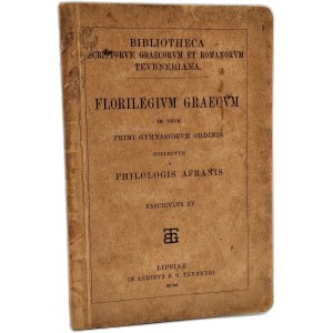 Florilegium Graecum - a collection of Greek texts intended for the first level of secondary schools, collected by Afran philologists, Leipzig 1901 [ Greek ].