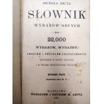Michal Arct's Dictionary of Foreign Words 22,000 Words, Expressions Phrases and Proverbs of Foreigners, Warsaw 1907