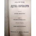 Grabowski Antoni - Słownik języka esperanto - Warszawa 1910
