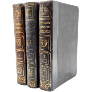 Encyklopedia Powszechna Ultima Thule éditée par Stanisław Fr. Michalski, Vol. I-III, Varsovie 1930 [ photographie, estampe, bibliothèque ].
