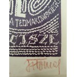 Janusz Tłomakowski ( 1896 -1980) Exlibris autora - dřevoryt, Varšava 1956