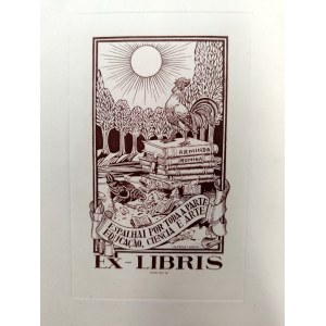 Alfredo Cândido - Ex libris per Armind Rumin, acquaforte 1916