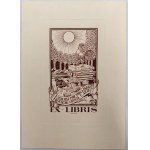 Alfredo Cândido - Ex libris per Armind Rumin, acquaforte 1916