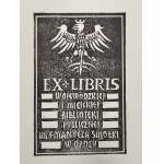 Sammlung - Flug von 12 Exlibris von Bibliotheken und Institutionen - Częstochowa Pińczów, Końskie, Opole [ Exlibris ].