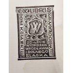 Sammlung - Flug von 9 Exlibris von Bibliotheken und Institutionen - Częstochowa, Opatów, Wrocław Końskie, [ Ekslibris ].