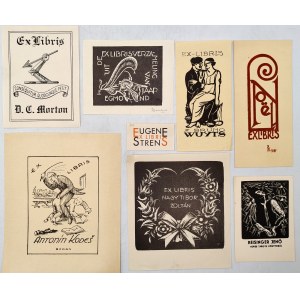 Sbírka - let 8 exlibris zahraničních autorů z první poloviny 20. století[ Exlibris ].