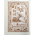 Ex Libris numizmatyczny Anatola Jabłońskiego - ca, 1980 rok [ ekslibris]