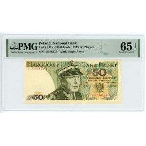 50 złotych 1975, seria L, PMG 65 EPQ