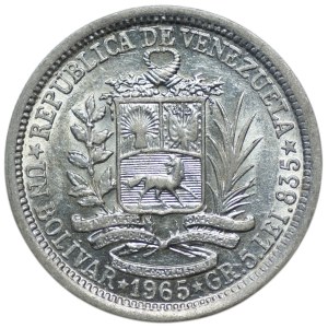 Venezuela, 1 bolivar 1965