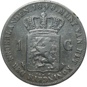 Netherlands, 1 guilder 1848