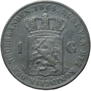 Pays-Bas, 1 florin 1865