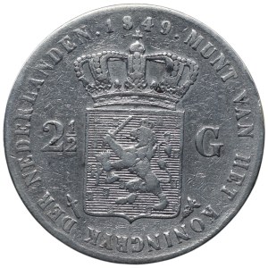 Netherlands, 2 1/2 guilders 1849