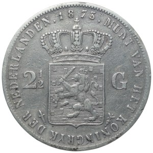 Netherlands, 2 1/2 guilders 1875