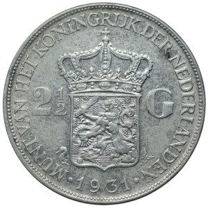 Netherlands, 2 1/2 guilders 1931