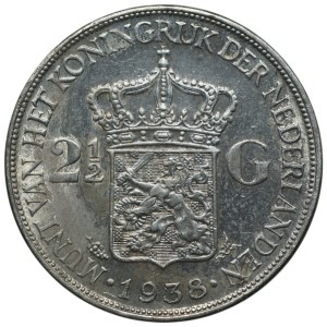 Holandsko, 2 1/2 guldenov 1938