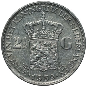 Holandia, 2 1/2 guldena 1939