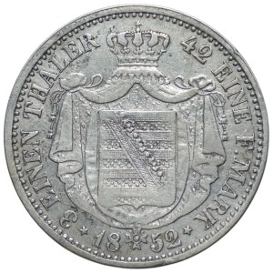 Sachsen, 1/3 Taler 1852
