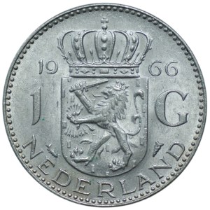 Netherlands, 1 guilder 1966