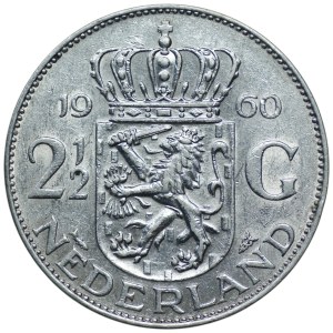 Holandia, 2 1/2 guldena 1960