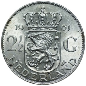 Holandia, 2 1/2 guldena 1961