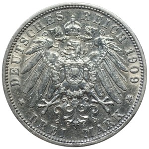 Niemcy, 3 marki 1909
