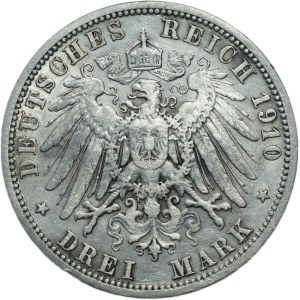 Germany, 3 marks 1910