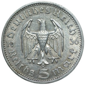 Germany, 5 reichsmark A 1936