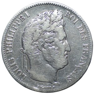 France, 5 francs 1832, A, Louis Philippe I