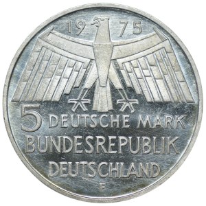 Germany, 5 marks 1975, European year of conservation