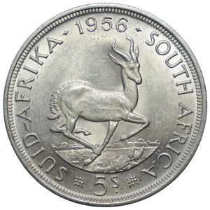 South Africa, 5 shillings 1956