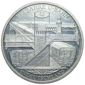 Germany, 10 Euro 2002, 100th anniversary of the Berlin Metro