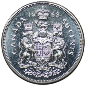 Canada, 50 cents 1963