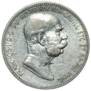 Austria, 1 crown 1908, 60th anniversary of reign
