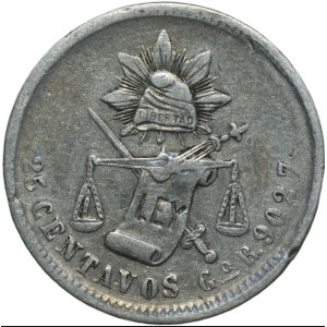 Mexico, 25 centavo 1888