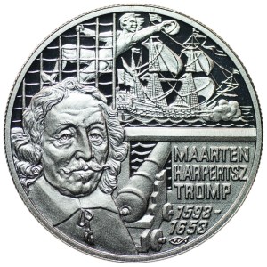 Holandia, 20 euro 1998, 400. rocznica Narodziny Maartena Harpertsza Trompa