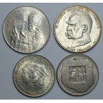 200 zloty (1974-1975) and 10,000 zloty 1987 and 50,000 zloty 1988, a set of 4 coins